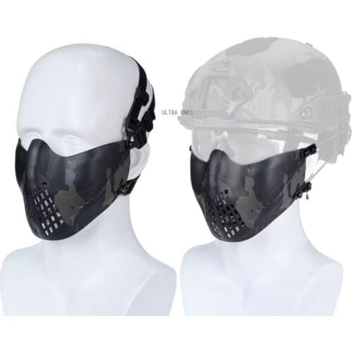 Half Face Military Airsoft Mask Impact Resistance Hunting Shooting Sports Protective Mask Tactical Paintball Combat Face Mask