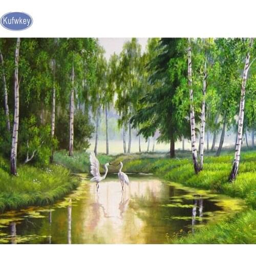 Sale diamond embroidery full diamond painting natural scenery diamond mosaic 3d picture of rhinestones cross-stitch kit 5d art