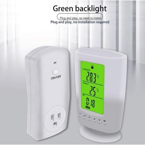 Digital Wireless Thermostat Smart Temperature Controller Socket Floor Heating Cooling Function Programmable Version For EU US UK
