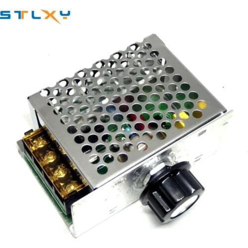 4000W 220V High Power Voltage Regulators SCR Speed Controller Electronic Voltage Regulator Governor Thermostat HR