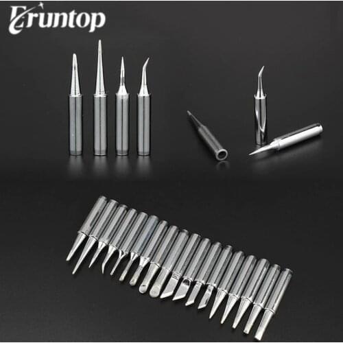1pcs Eruntop 8586 936 937 900M-T Soldering Iron Tips Silver for Soldering Rework Station