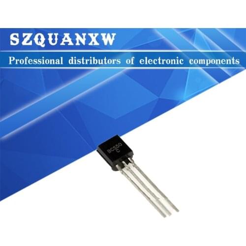 50PCS BC550C + BC560C each 25pcs BC550 BC560 TO92 Transistor DIP-3 45V 0.1A TO-92 New Original