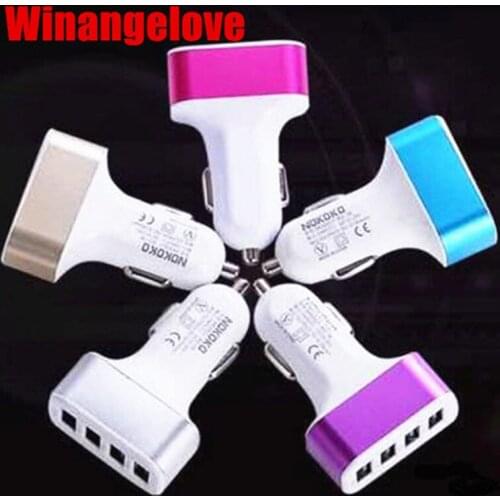 Winangelove 100pcs Universal 4 Port USB phone Charger For iPhone 4 5 6 5.1A Mini phone Charger Adapter for samsung s7 s6