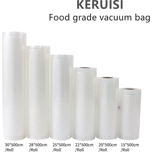 1Roll Kitchen Food Vacuum Bag Storage Bags vacuum bags for food For Vacuum Sealer Vacuum Packaging Rolls 12/15/20/25/30cm*500cm
