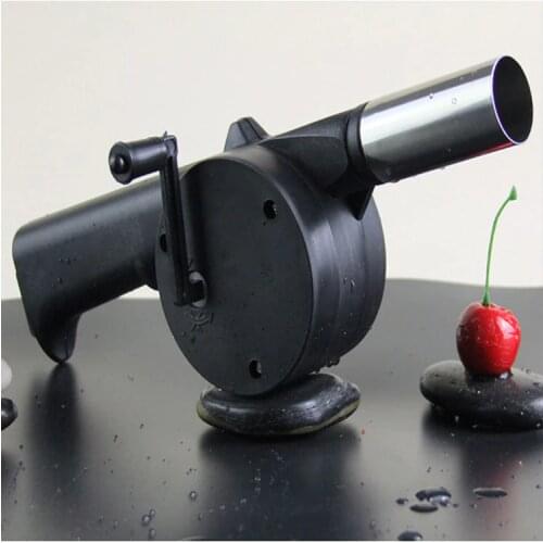 1 PC Portable Manual Blower Hand Crank Combustion Fan Air Blower Outdoor Barbecue Hairdryer BBQ Tools Accessories