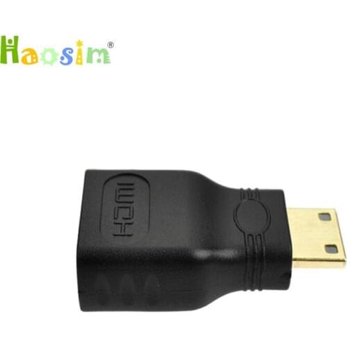 10-50pcs High quality Mini male to female HDMI-compatible Adapter for HDTV 1080p