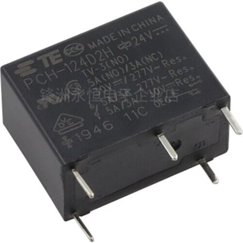 10PCS/Lot Relay PCH-105D2H 112D2H 124D2H 5PIN Open And Close