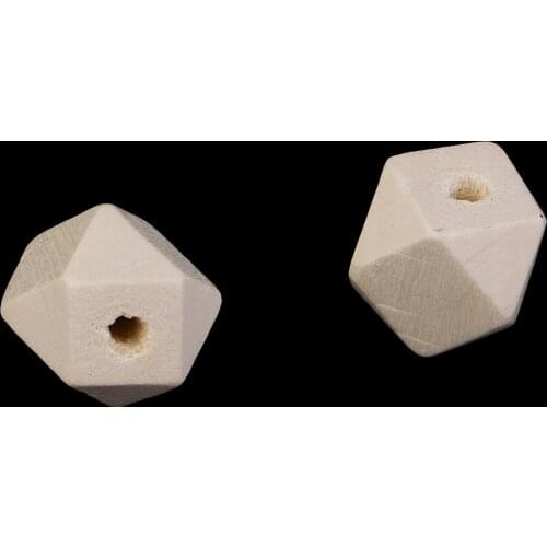 10 Pcs Natural Wood Spacer Loose Beads For Jewelry DIY Making Crafts