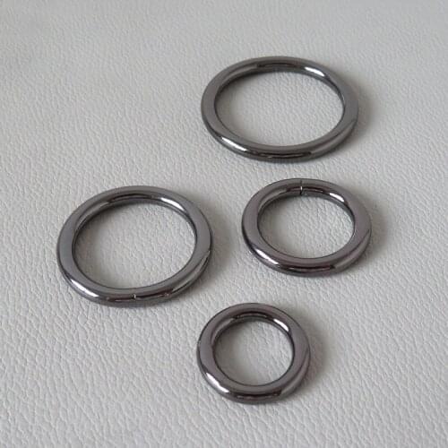 100Pcs/Lot Metal O Wheel Ring Buckle Clasp For Bag Backpack Strap Belt Loop Pet Dog Collar Harness Garment Hardware Accessory