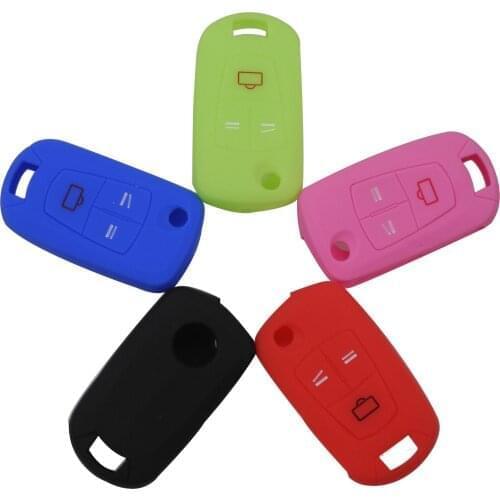Kutery 3 Buttons Key Case Silicone Protect Shell For Opel Vauxhall Astra Vectra Corsa Signum Car-Styling