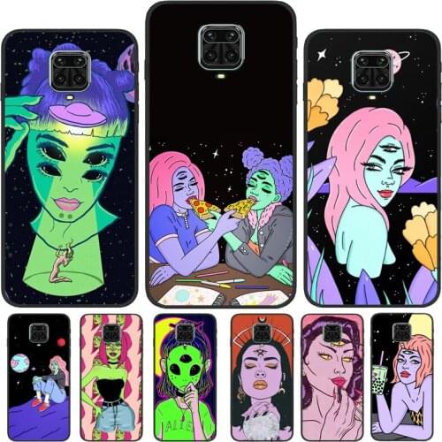 Hippie Grunge Art For Xiaomi Redmi 9T 9 A 9C K40 Funda For Redmi Note 10 Pro 8 8T 9S Note 9 Pro Phone Case