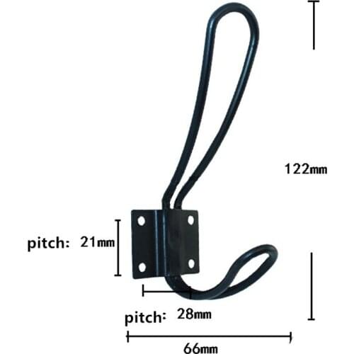 Black Door Hanger Home Hooks Fashion Bathroom Wall Hanger Hats Bag Keychain Alloy Hook Coat Wall Hooks with Screws,1Pc