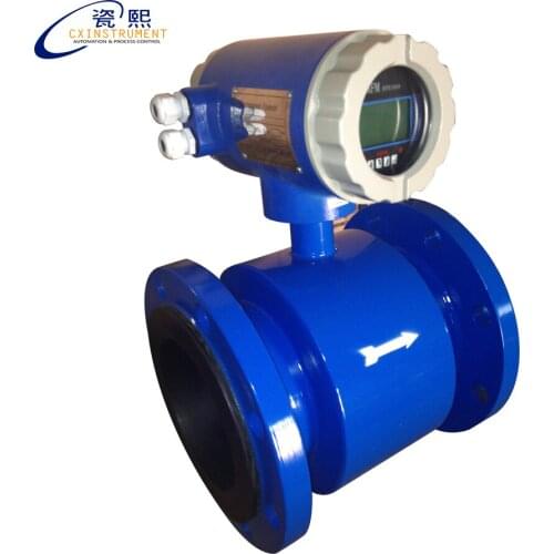 DN150 carbon steel Material 19.08-635m3/h flow range Digital liquid flow meter
