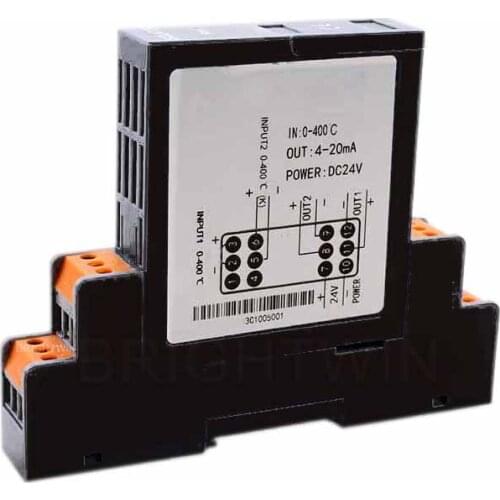 Isolated PT100 to 4-20mA Converter RTD PT100 to 0-10V Signal Conditioner with 0-5V 0-20mA Out