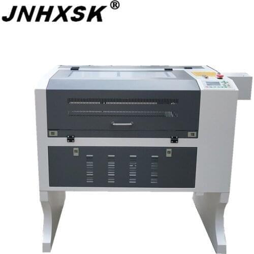 JNHXSK CO2 honeycomb 400x600 80w ruida laser engraver cnc router ruida 6442S laser cutter machine 110v 220v