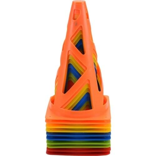 Soccer Training Cones Collapsible Windproof Marker Cones Agility Cones for Outdoor Football Basketball Training