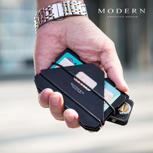 Rfid Blocking Minimalist Wallet Card Holder Card Wallet Men Travel Anti theft Wallet Credit Card Holder Organizer - Modern