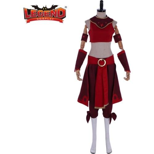 Cosplay legend Avatar The Last Airbender Suki Cosplay Costume Women Fancy Suit Custom Made H001