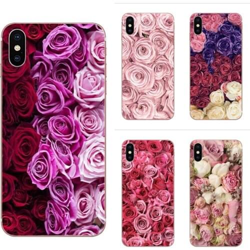 New Arrival Pink Floral Roses Petal Luxury Cell Phone Cases For HTC U11 Life Capa U11 Plus U 11 U12 Life