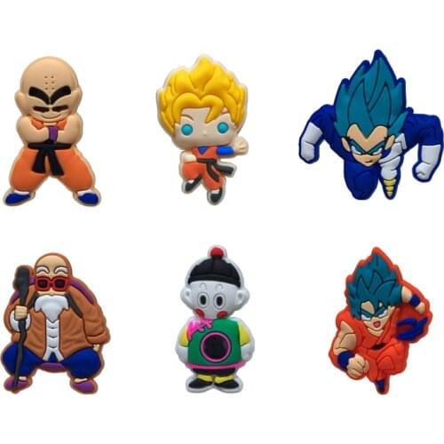 Single Sale 1pcs Japanese Manga Characters Shoe Charms Accessories Decorations PVC Croc jibz Buckle for Kids Party Xmas Gifts