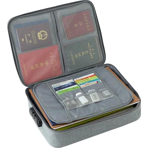 Password Office Bag Multi Purpose Briefcases Polyester A4 Documents Pouch Waterproof Business Travel Tote Bag