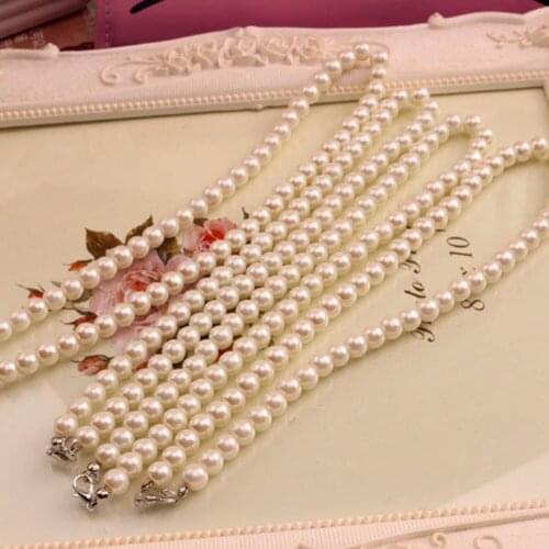 White Imitation Freshwater Pearl Necklace For Women 40cm Classic Peal Beads Necklace Fashion Jewelry Wholesale Price
