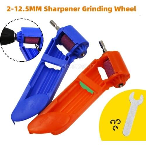 2-12.5MM Portable Drill Bit Sharpener Corundum Grinding Wheel For Grinder Tools Power Tool Hand Nail Bits Set Step Dremel