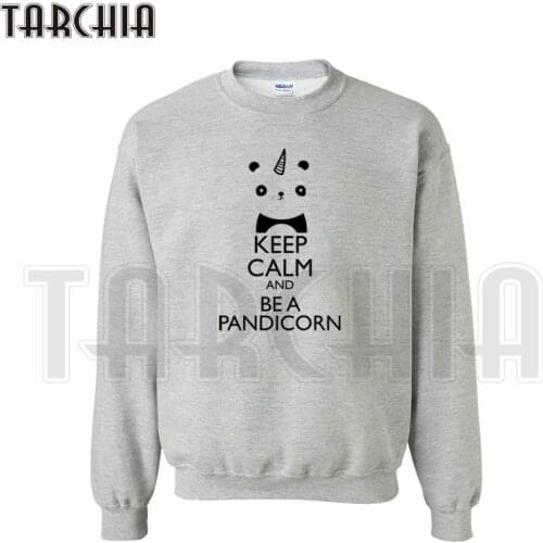 TARCHIA European Style Fashion Free Shipping Hoodies Keep Calm And Be A Pandicorn Sweatshirt Personalized Man Coat Cozy Wear