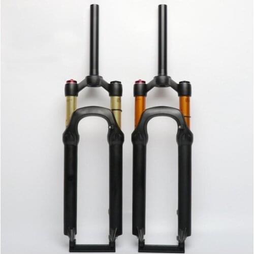 Bicycle air fork 26 27.5 ER MTB mountain suspension fork air resilience shoulder control straight pipe Kashima inner pipe