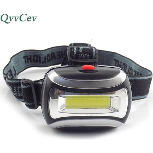 Mini high Power COB Led headlamp flashlight bright AAA head light lamp torch lampe frontale headlight for camping fishing