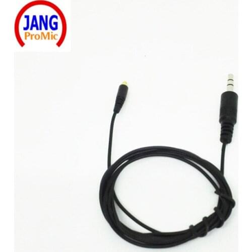 High Quality Black Beige 3.5mm Stereo Connector Screw Microdot Detachable Microphone Cable for Headset Microphone System 1.1M