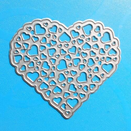 YLCD231 Heart Love Metal Cutting Dies For Scrapbooking Stencils DIY Album Cards Decoration Embossing Folder Die Cutter Template