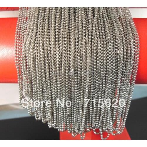 100pcs Fashion Metal Beads Chains Necklaces Wholesale Girls Charm Jewelry lots