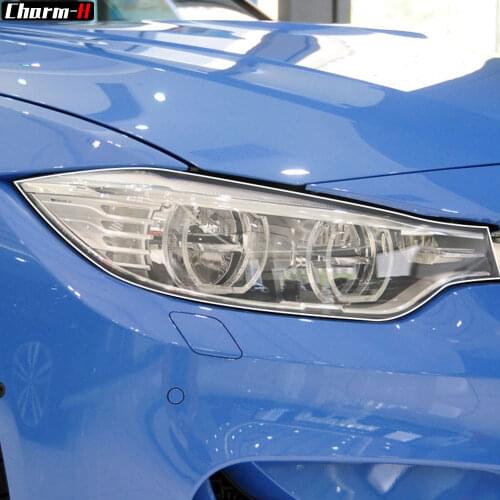 2 Pcs Self Healing TPU Protection Transparent Stickers Car Headlight Protective Film for BMW M3 F80 2014-2018 Accessories