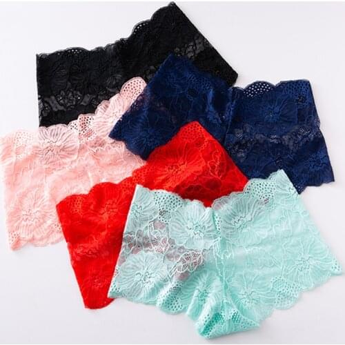 3Pcs Sexy Lace Panties Underwear Woman Comfortable Lingerie Female Intimates Transparent Panty Nylon Womens Underpants