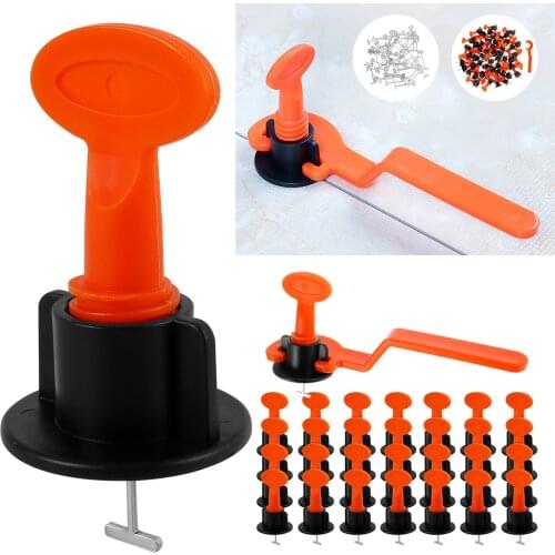 50PCS Adjustable Pin Tile Leveler Wrench Reusable Wall Floor Tool Construction Replaceable Needle Tile Positioning Leveler