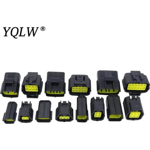 7 Sets (2+3+4+6+8+10+12) Pin Way AMP type 1.8 Series Waterproof Wire Connector Plug Car Auto Sealed Electrical Connector