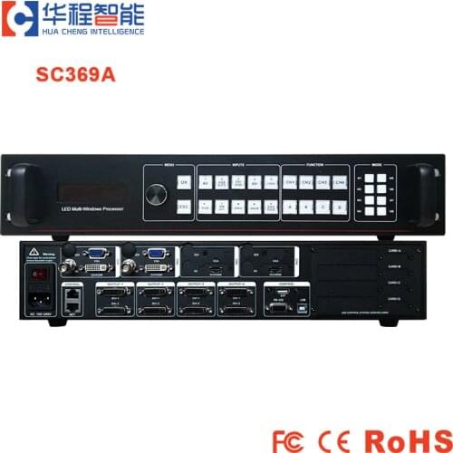 AMS-SC369A LED Display Video Processor LED Multi-window sync Processor LED Video Controller HDMI Quad LED Rental Wall Screen HD