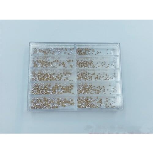 Watch accessories box middle watch water drill stone brown and white transparent color small square heart