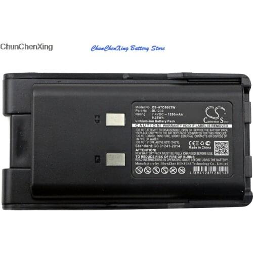 Cameron Sino 1250mAh Battery BL1203 for HYT TC600, TC-600