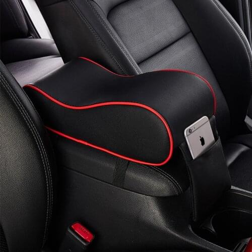 Leather Armrest Handrail Support Pad Auto Central Console Seat Box Mat Cushion Pillow CoverUniversal Car Accessories Interior