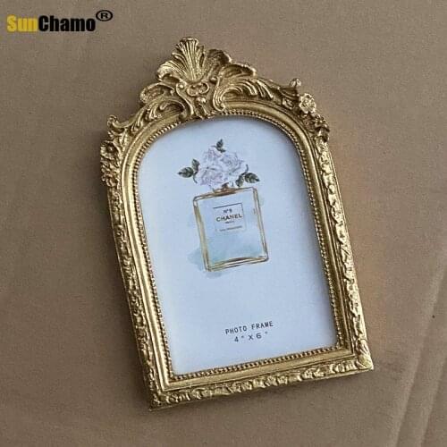 European Retro Photo Frame Creative Set-up Resin Photo Frame 6-inch Ornaments Do Old Decoration Can Hang Wall Picture Frame
