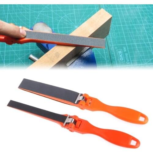 Sandpaper Ruler Plastic Jewelry Polishing Tools Abrasive Bar Grinding Stick Clip X7YC