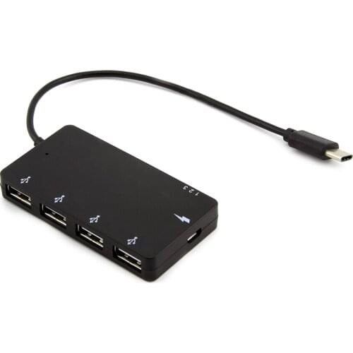 Mini USB HUB 4 Port OTG Splitter 2.0 Hub with Micro USB Power Interface For Laptop Tablet Computer OTG Hub USB