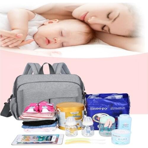 Mommy Diaper Bags Nappy Backpack Bag Mummy Large Capacity Bag Mom Baby Multi-function Breathable Waterproof Travel Baby Care Bag