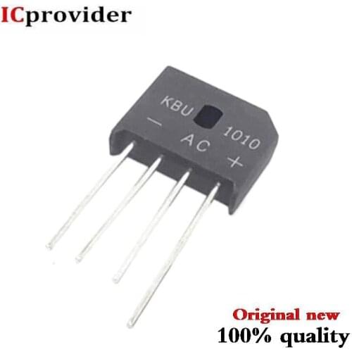 50pcs/lot bridge rectifier KBU1010 KBU-1010 10A 1000V bridge rectifier New original
