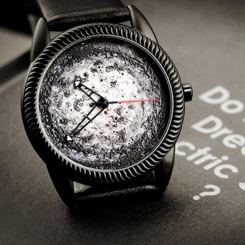 2021 Enmex creative style 3D printing face wristwatch sundial special design Jupiter design Zeus casual quartz watch