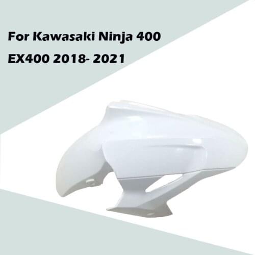 For Kawasaki Ninja 400 EX400 2018- 2020 Motorcycle Unpainted Front Mudguard ABS Injection Fairing 400 EX400 18- 20 Accessories