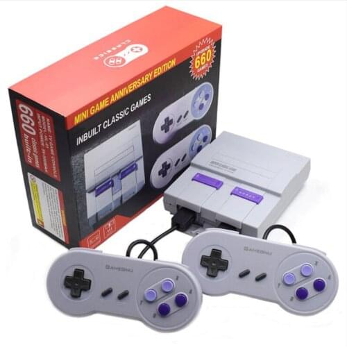 2018 New Retro Super Classic Game Mini TV 8 Bit Family TV Video Game Console Built-in 660 Games Handheld Gaming Player Gift