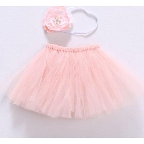 2021 New Cute Toddler Newborn Baby Girl Tutu Skirt & Headband Photo Prop Costume Outfit